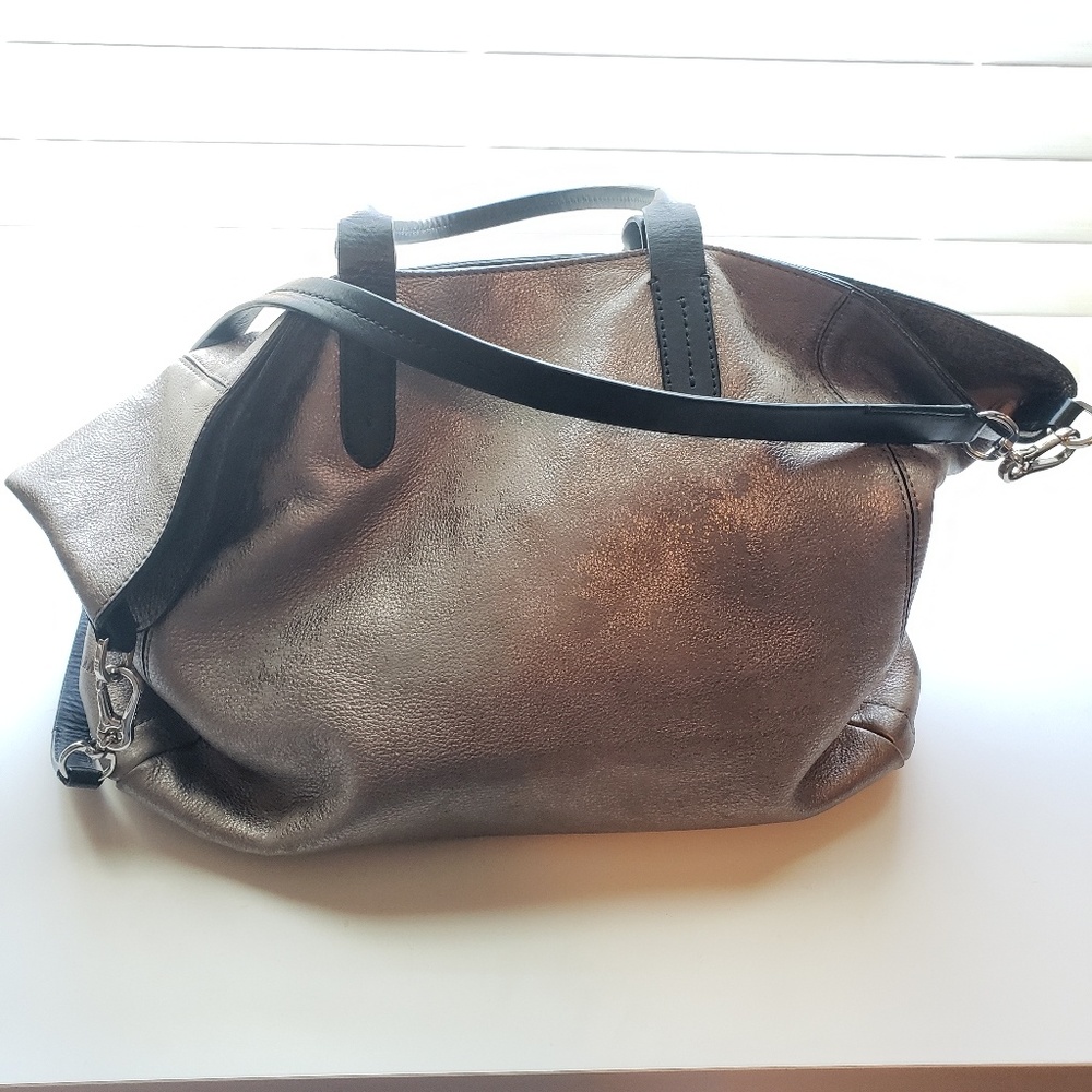 Cole Haan Crosby Leather Metallic Tote